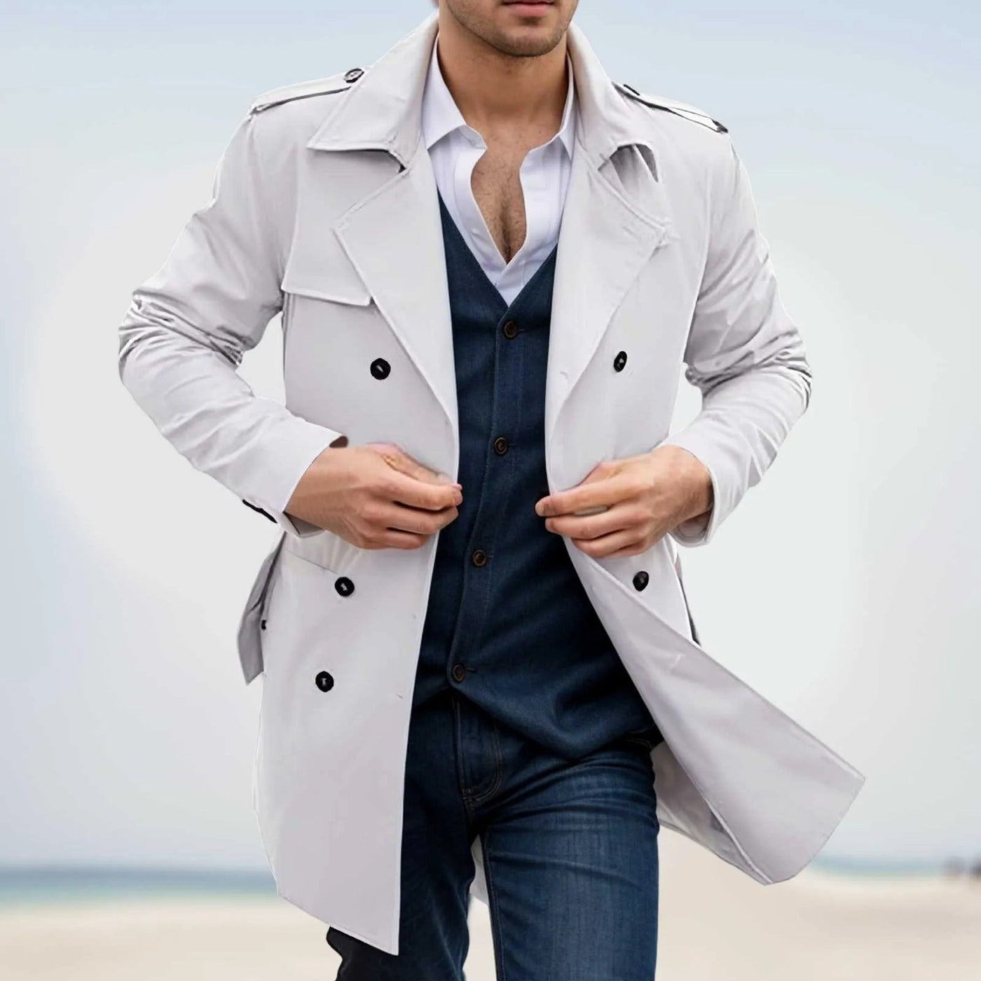 Mateo® | Trench Coat With Windbreaker