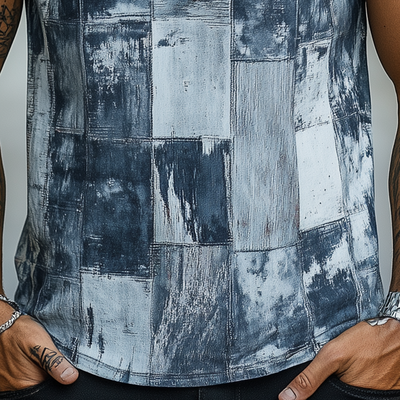 Harrison | Men'S Summer Fashion Polyester Blended Printed Short Sleeve T-Shirt