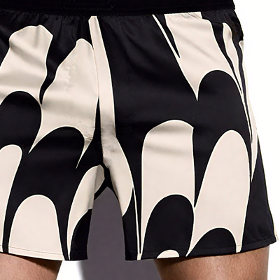 Claudio | Men'S Spring And Summer Fashion Casual Elastic Waist Cotton Blended Printed Shorts