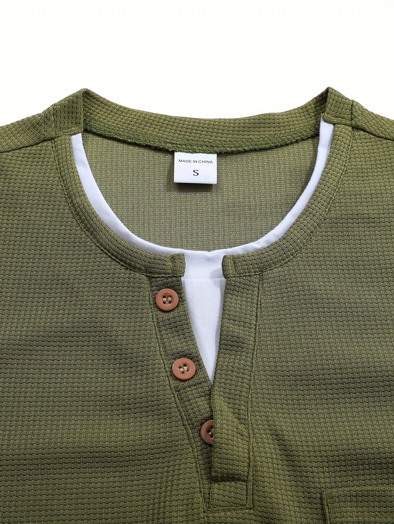 Isiah | Long-sleeved polo shirt with buttons and pocket