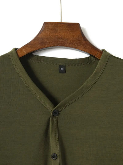 Ellis® | Solid, Casual V-Neck T-Shirt For Men