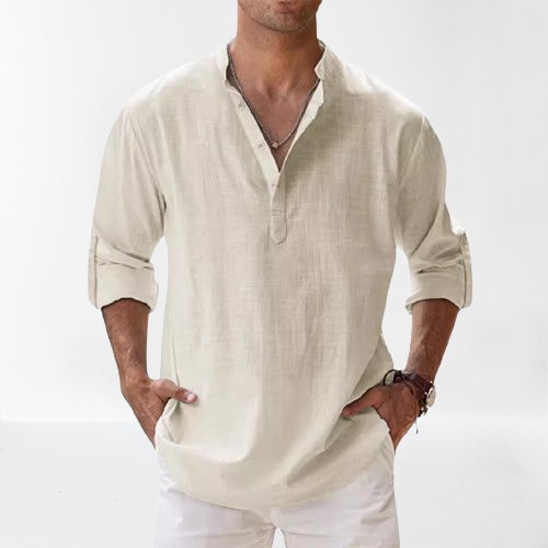 Seth® | Linen Shirt With Long Sleeves
