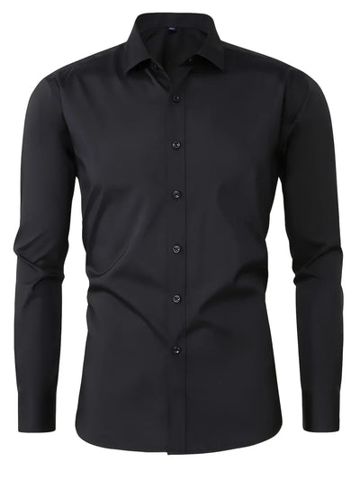 Omar | Elegant long-sleeved button-down shirt