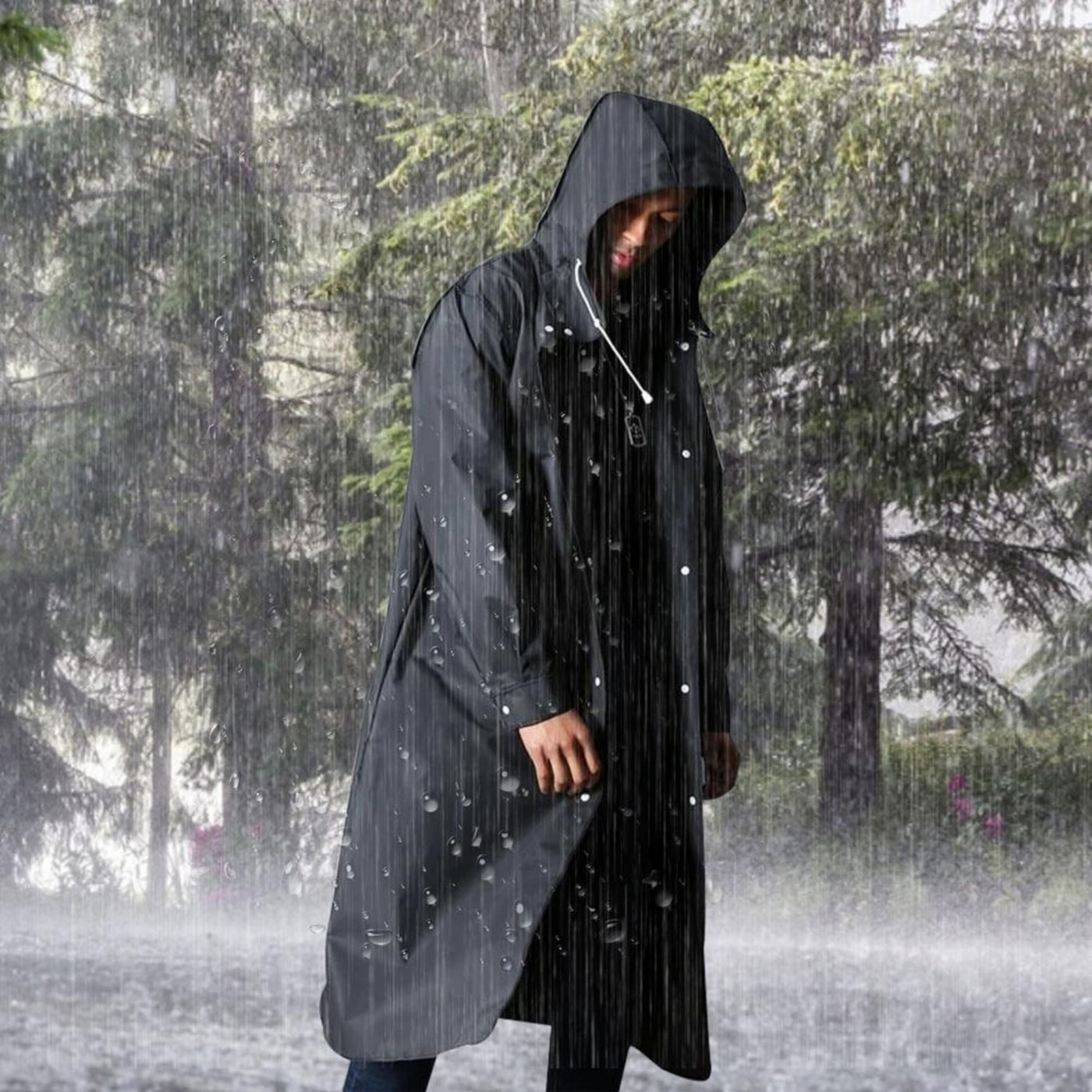 Benedict® | Men's Long Waterproof Hooded Raincoat