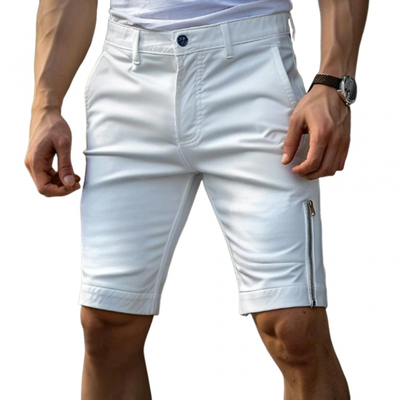 Wilbur | Men'S Casual Breathable Cotton Zipper Decoration Slim Suit Shorts