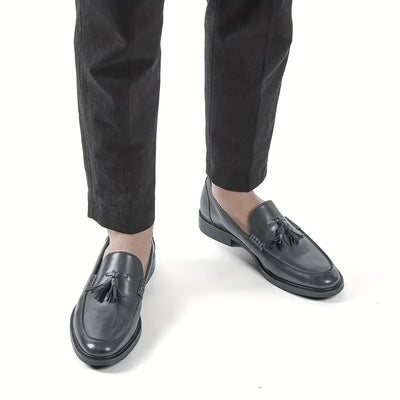 Higinio® | Genuine Leather Tassel Loafers