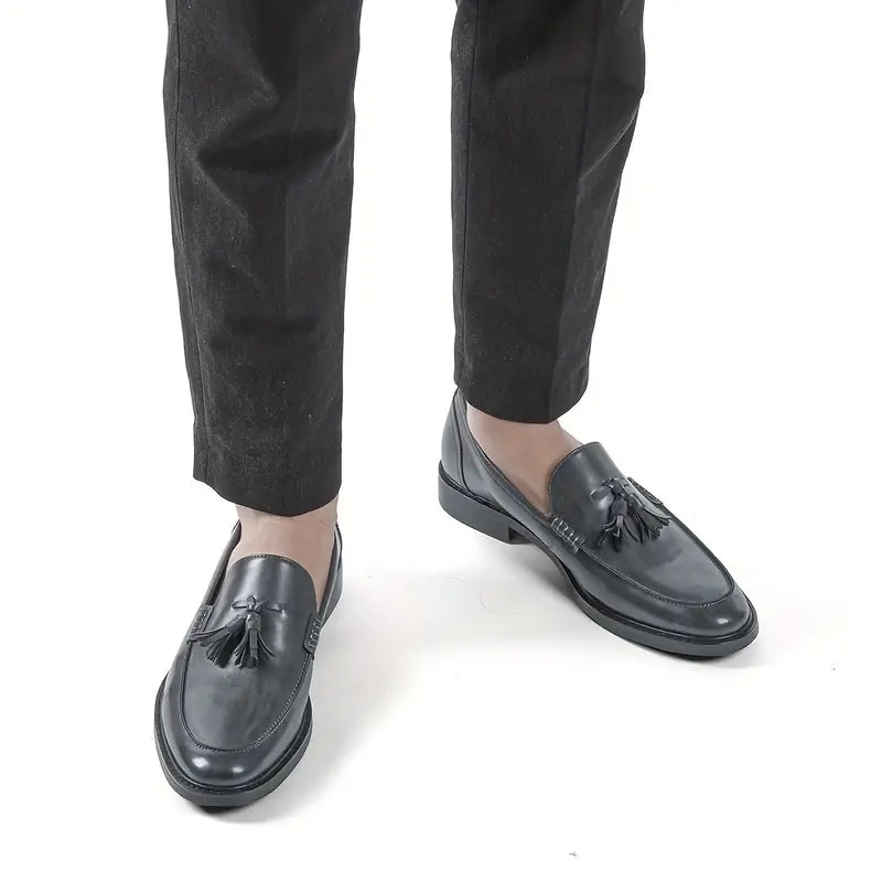 Urian® | Genuine Leather Tassel Loafers