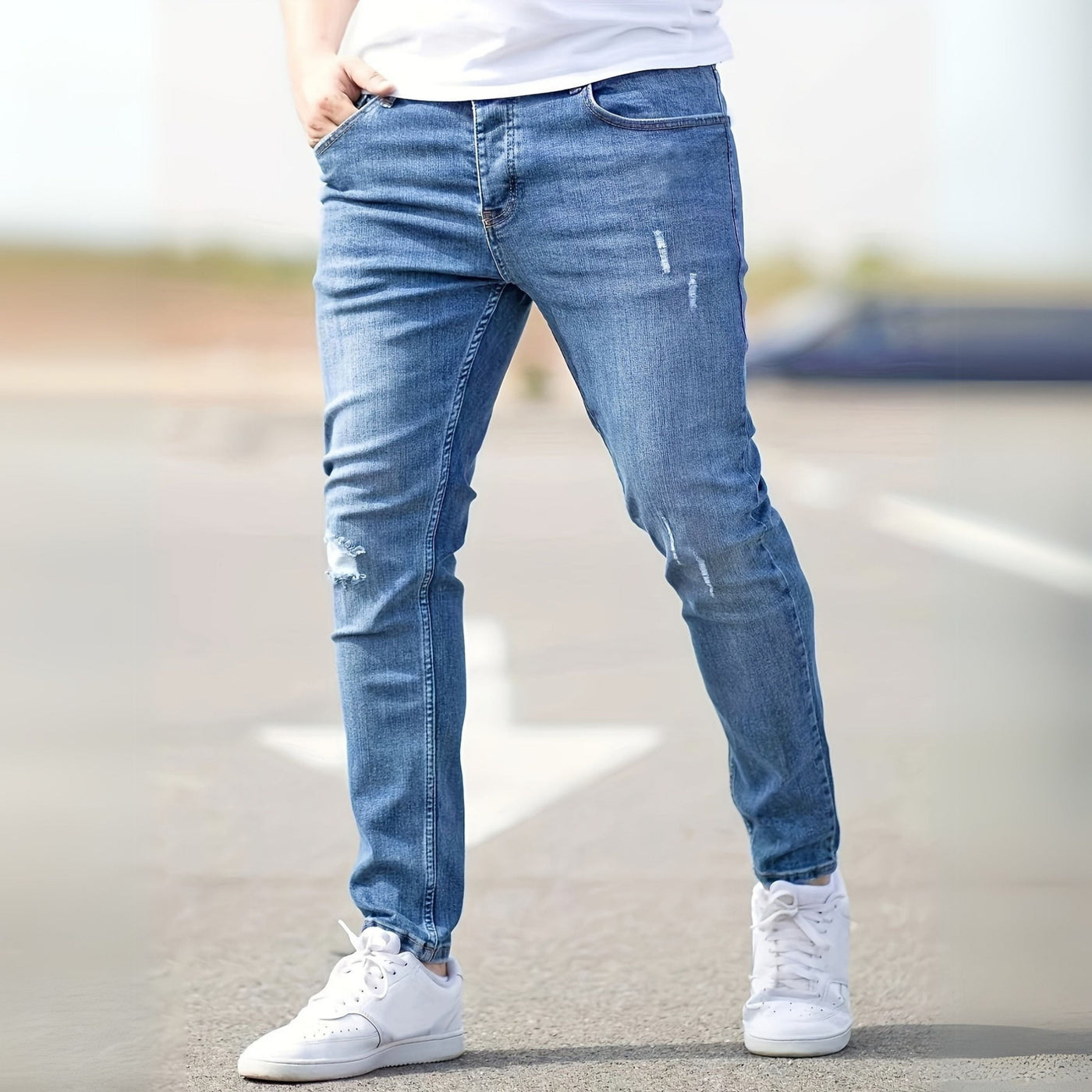 Ben® | Slim-fit jeans for men with worn details