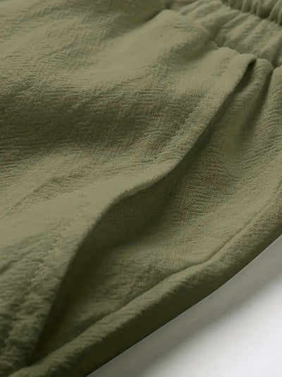 Halston® | Comfortable Cotton Cargo Shorts For Spring/Summer