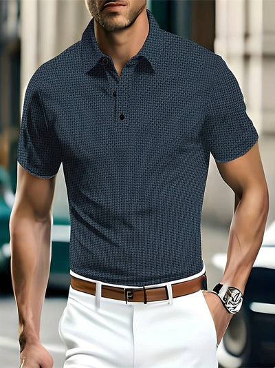 Macaria® | Solid Leisure Golf Shirt For Men