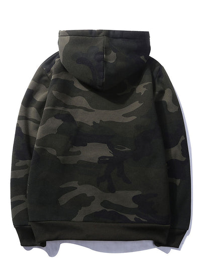 Joe | Camo Print Drawstring Hoodie