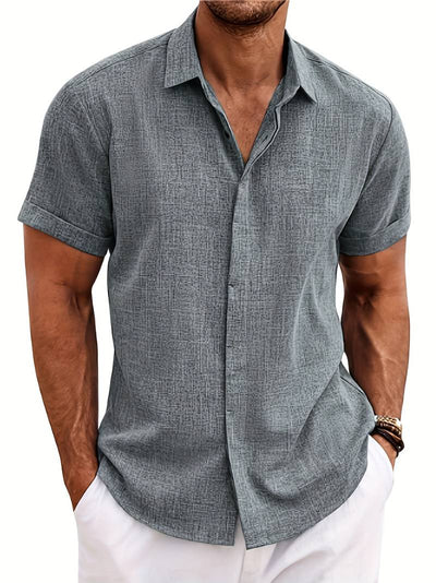 Elliot® | Stylish, Buttoned Short-Sleeved Shirt For Men