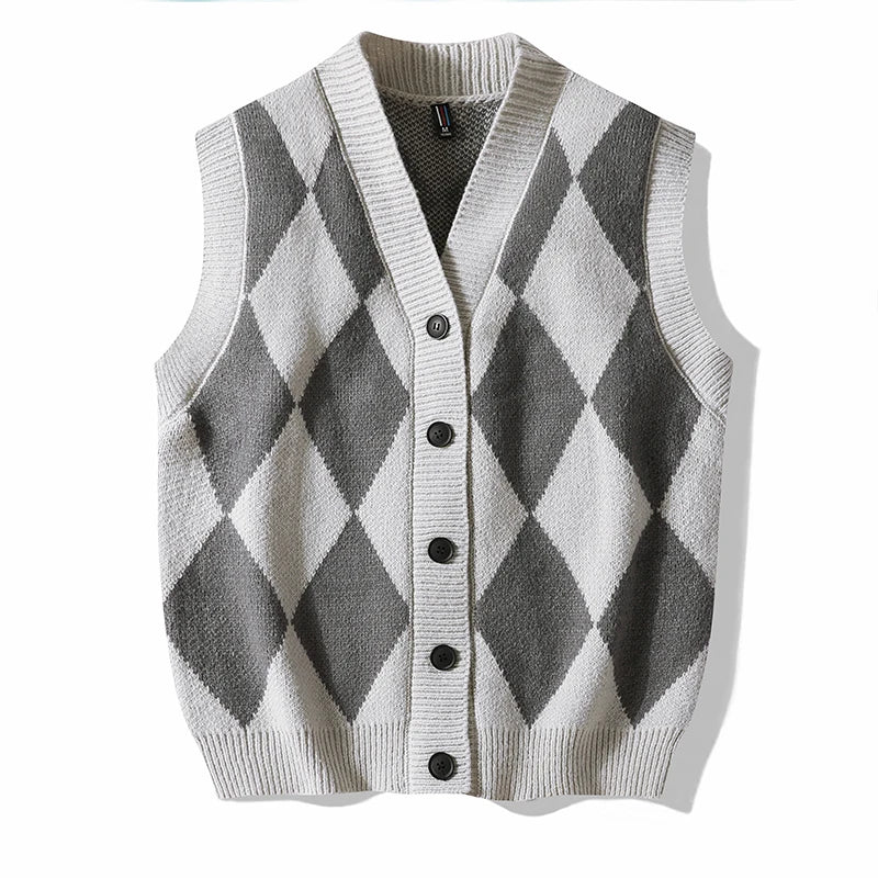 Brígido® | Argyle Wool Vest