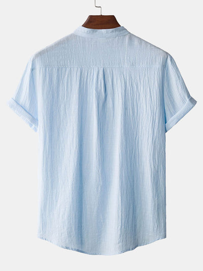 Amaan® | Henry Collar Shirt With Pocket