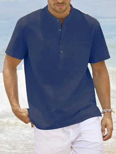 Declan® | Summer Shirt With Short Sleeve Closure For Men