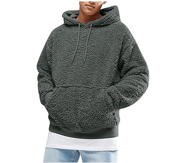 Dougal® | Warm Fluffy Teddy Hoodie For Men