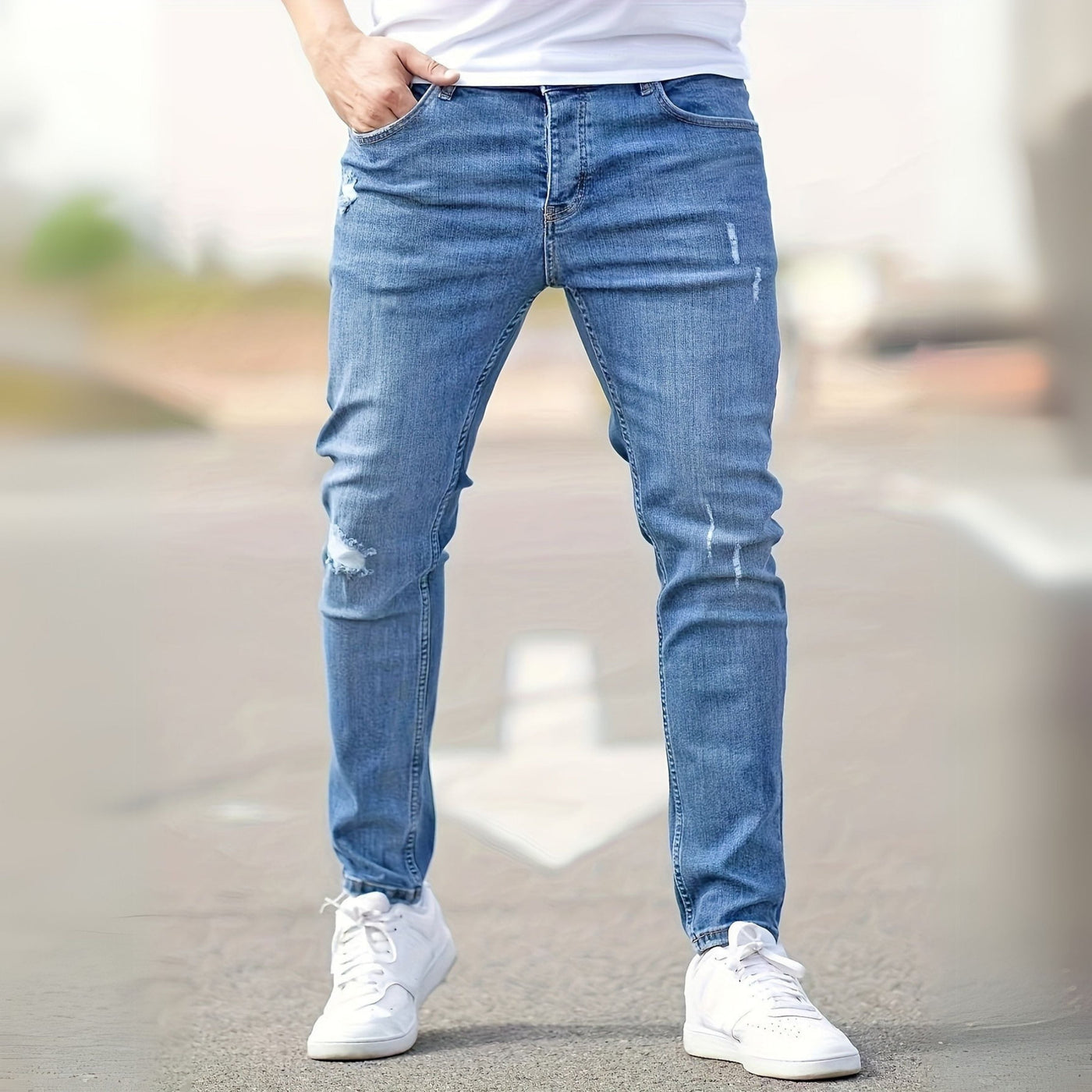 Ben® | Slim-fit jeans for men with worn details