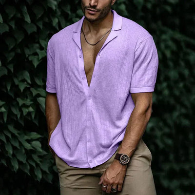 Machelle® | Attractive Cut Paired With Summery Comfort: Summery Linen Men'S Shirt