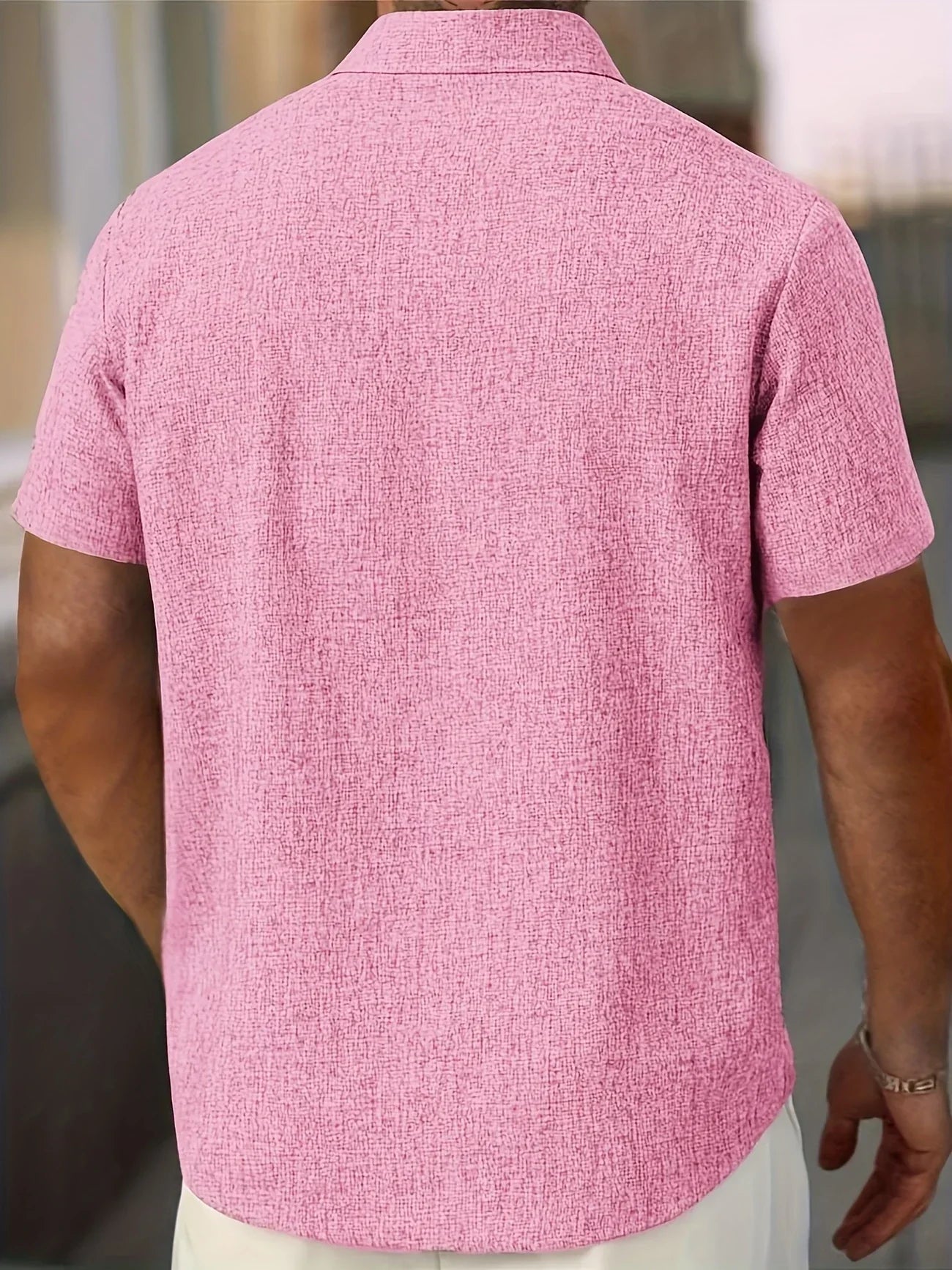 Pax | Lightweight short-sleeved linen blend shirt