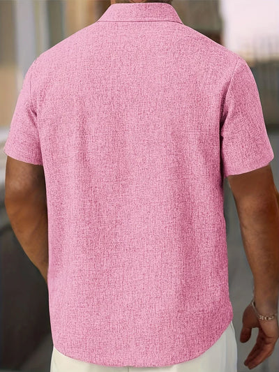 Pax | Lightweight short-sleeved linen blend shirt