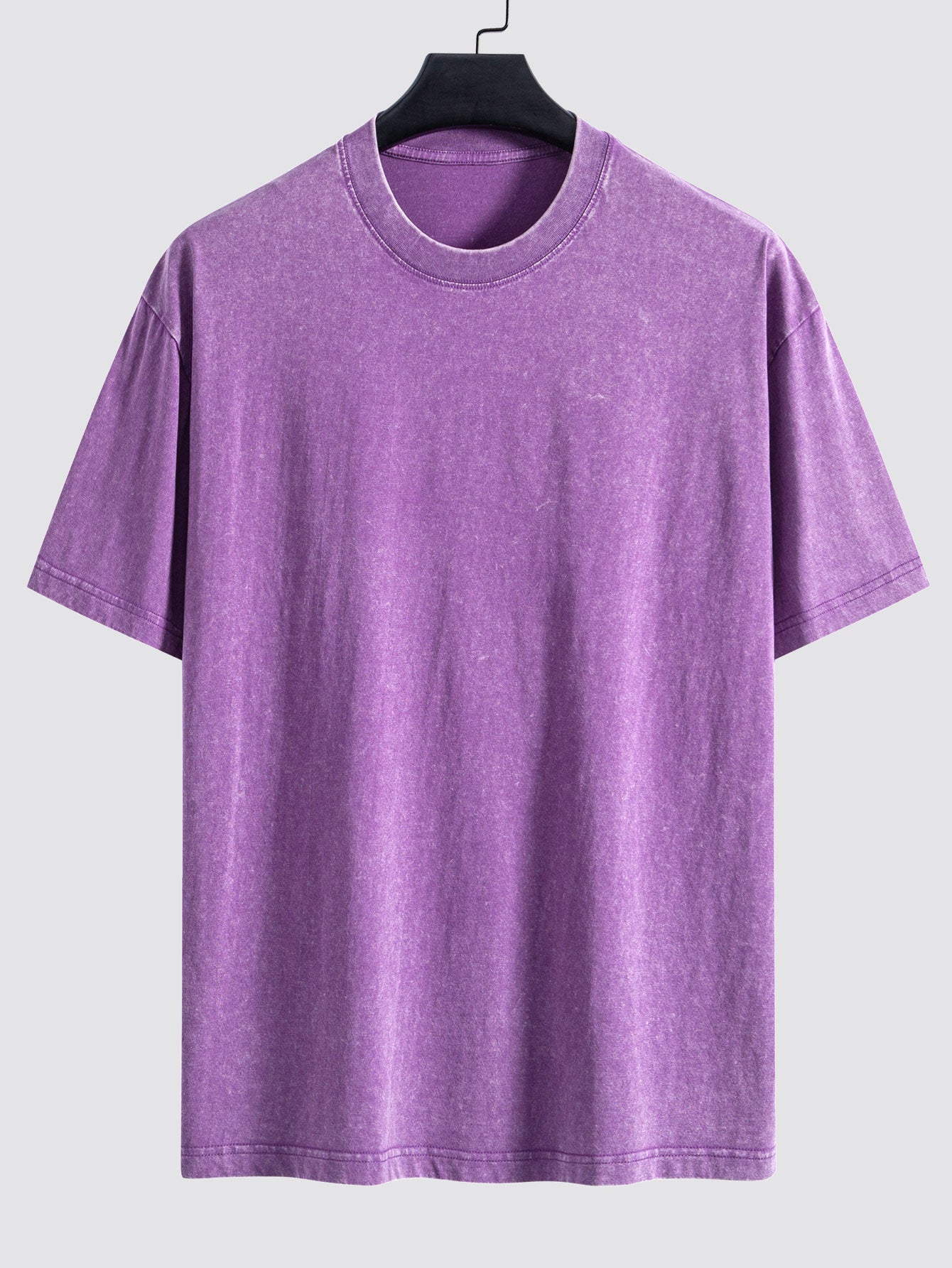 Clement® | Basic Washed Distressed Drop Shoulder Oversize T-Shirt