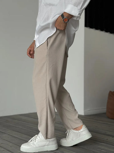 Garay | Men's relaxed fit ribbed knit trousers