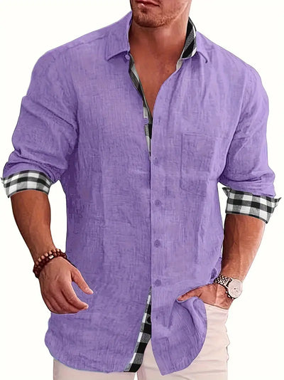 Liz® | Long Sleeve Shirt With Checked Pattern For Men