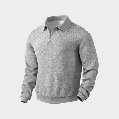 Dylan® | Vintage Zip-Up Sweater With Geometric Pattern