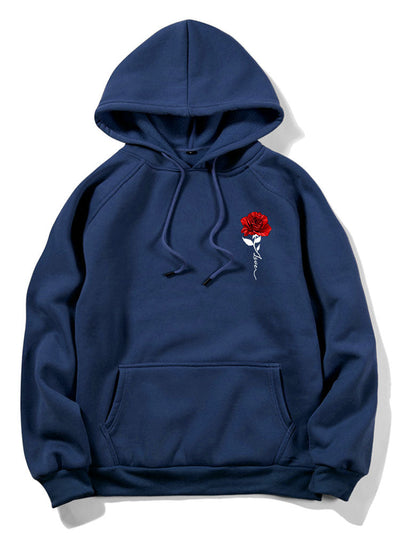 Xzavier | Rose Love Print Hoodie