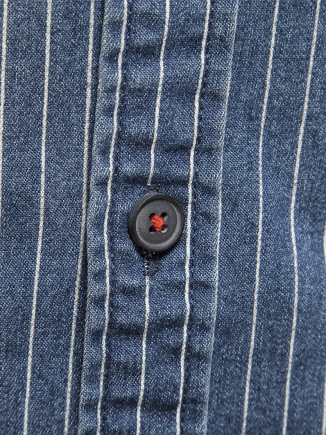 Desiderio® | Stripe Washed Denim Shirt With Pockets