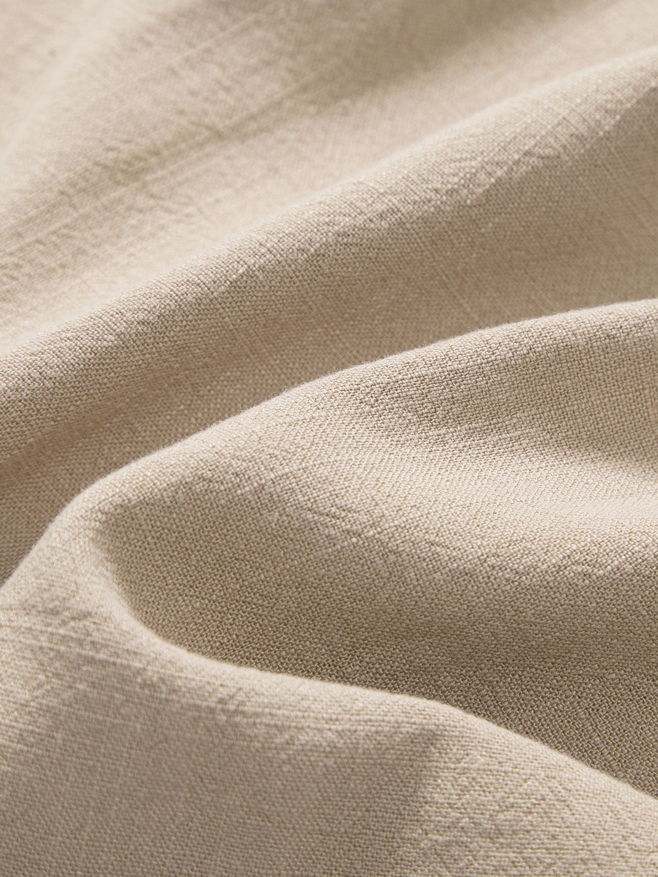 Donato® | Linen And Rayon Blend Stand Collar Shirt & Wrinkle Textured Straight Leg Pants