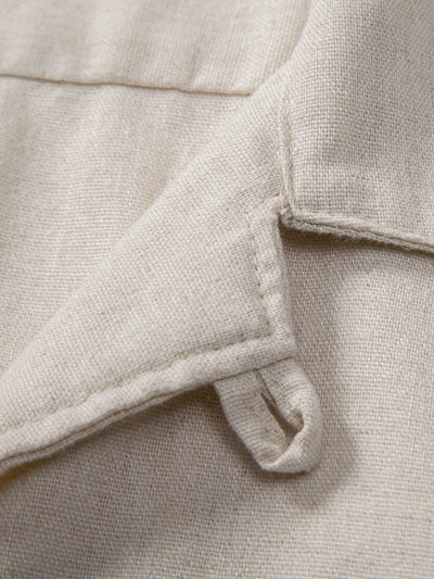 Cuno® | Linen Cuban Shirt With Pockets & Straight Leg Linen Pants