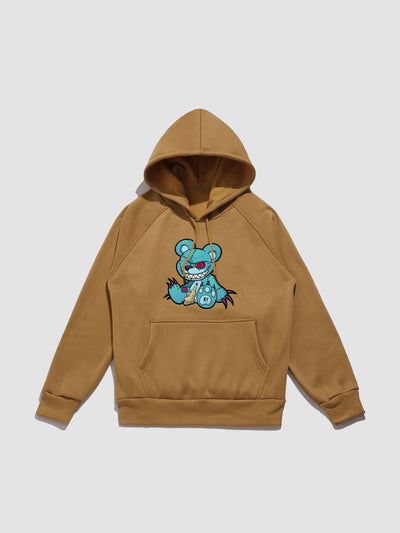 Lionel | Evil Bear Print Hoodie