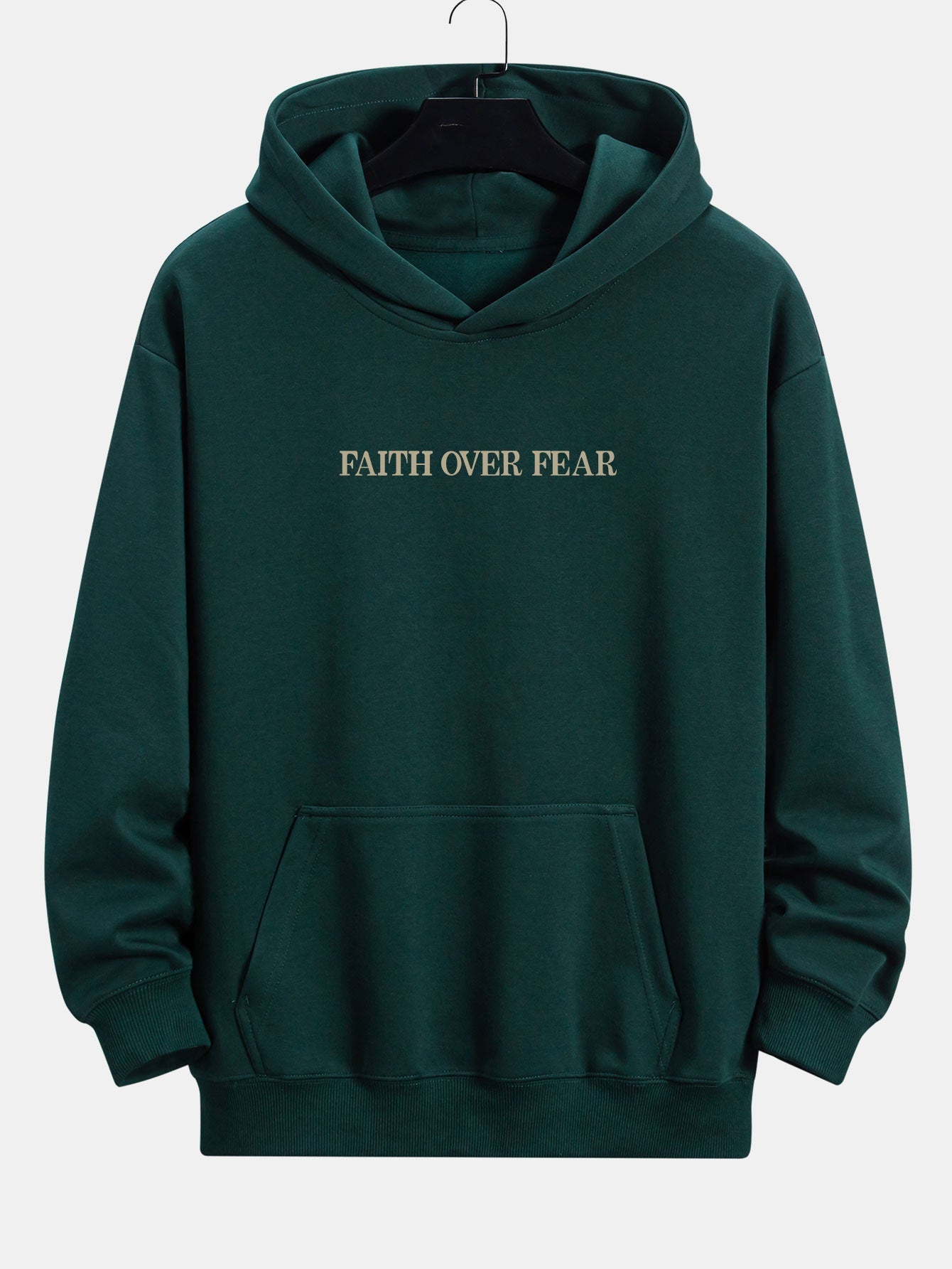 Bruno | Faith Over Fear Print Relax Fit Hoodie