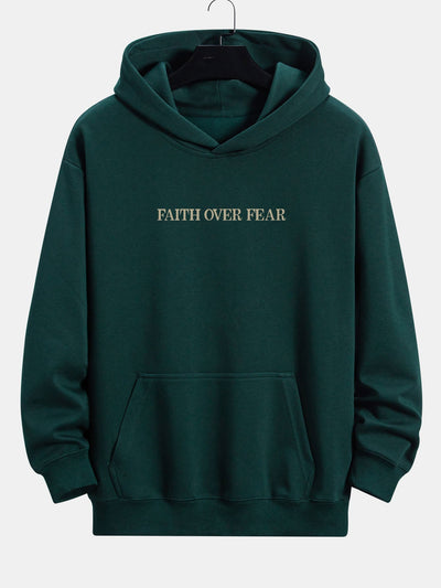Bruno | Faith Over Fear Print Relax Fit Hoodie