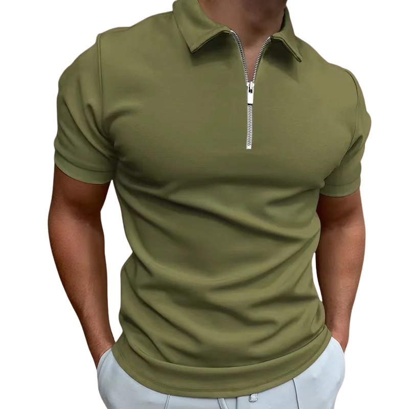 Lucas | MODERN POLO SHIRT WITH MID-ZIP