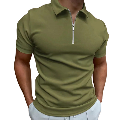 Lucas | MODERN POLO SHIRT WITH MID-ZIP