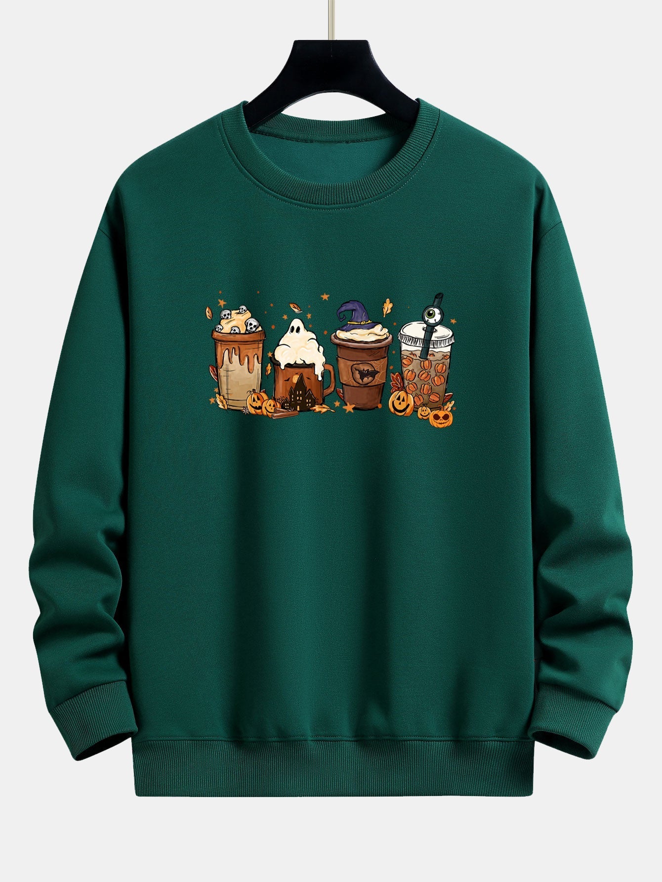 Blas® | Halloween Coffee Print Relax Fit Sweatshirt