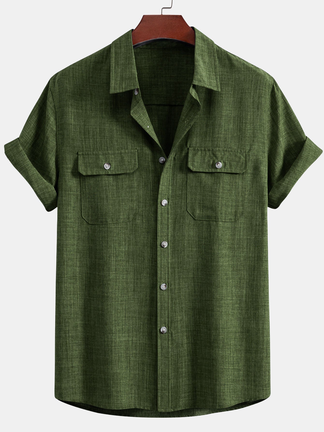 Hadley® | Textured Button Up Shirt With Two Pockets