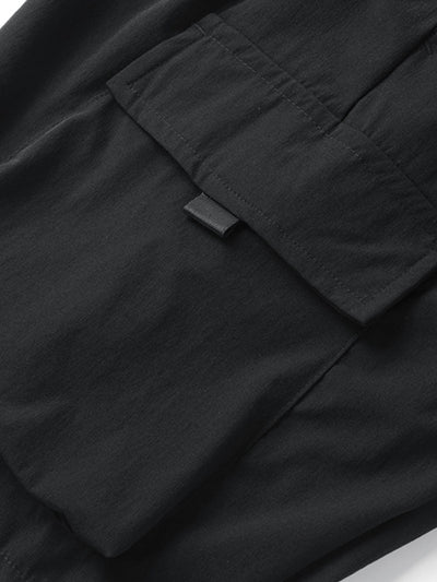 Amadeus | Solid Drawstring Cargo Shorts