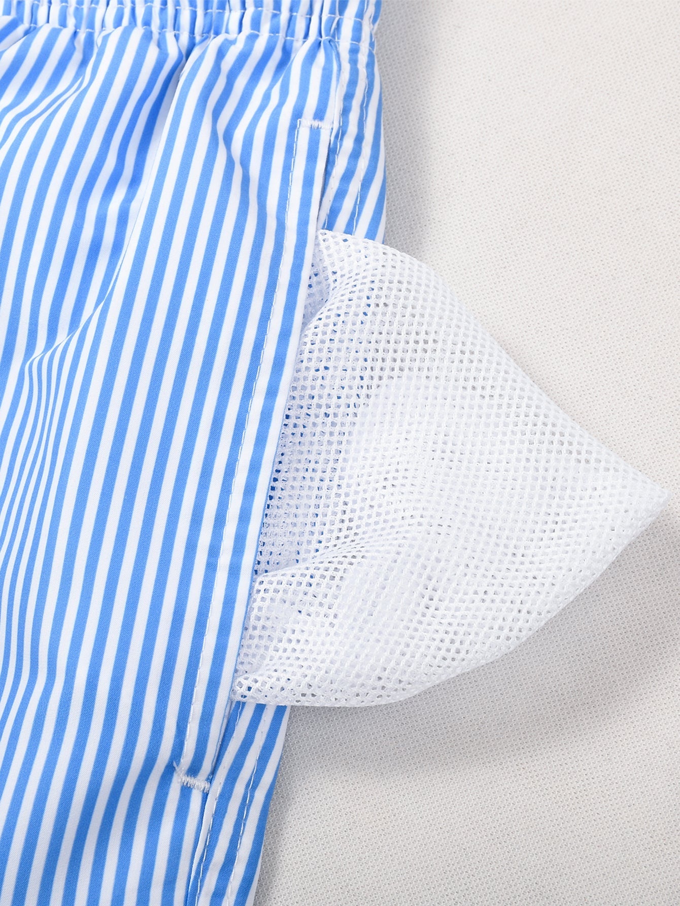 Adolphus® | 3 Pieces Vertical Striped Drawstring Swim Shorts