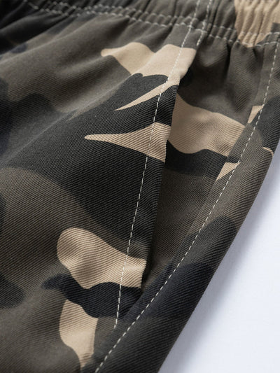 Alfonso | Camouflage Drawstring Cargo Shorts