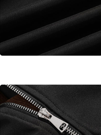 Efraín® | Relax Fit Contrast Corduroy Bomber Jacket With Detachable Hood