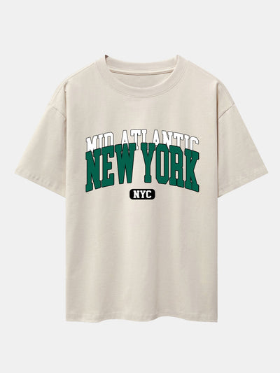 Ermenegildo® | New York Print Drop Shoulder Oversize T-Shirt