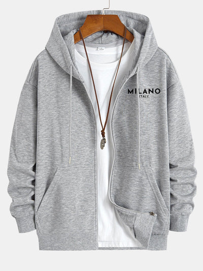 Jonas® | Milano Italy Print Relax Fit Zip Hoodie