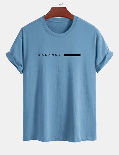 Numa® | Balance Stripe Print Cotton T-Shirt