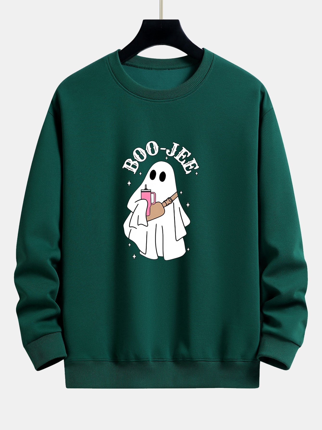 Breogán® | BOO JEE Ghost Print Relax Fit Sweatshirt
