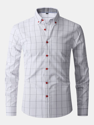 Franco® | Long Sleeve Plaid Button Up Shirt