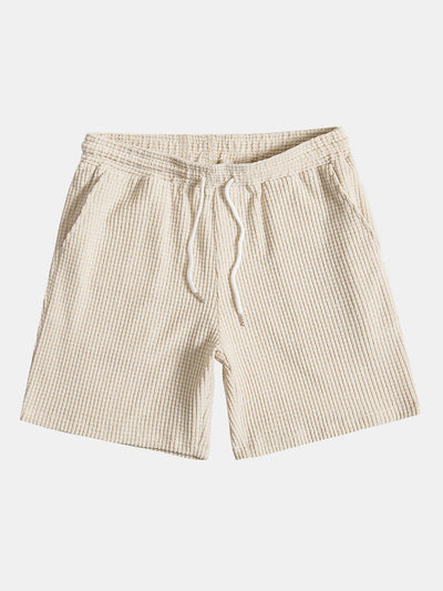 Barbo® | Waffle Drawstring Shorts