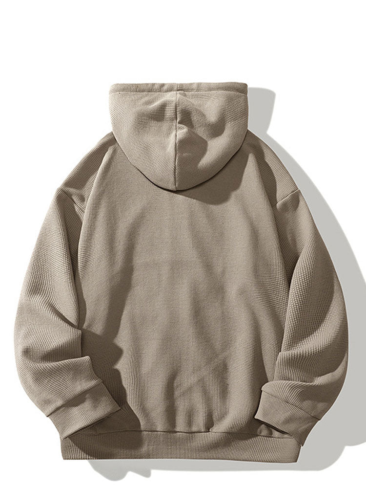 Gael | Relaxed Waffle Zip Hoodie